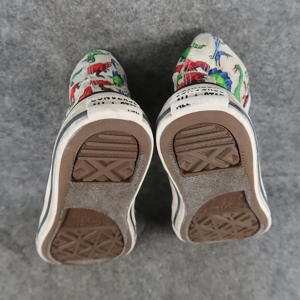Converse Shoes Junior 1 Chuck Taylor All Star High Top Sneakers Dinosaurs Canvas
